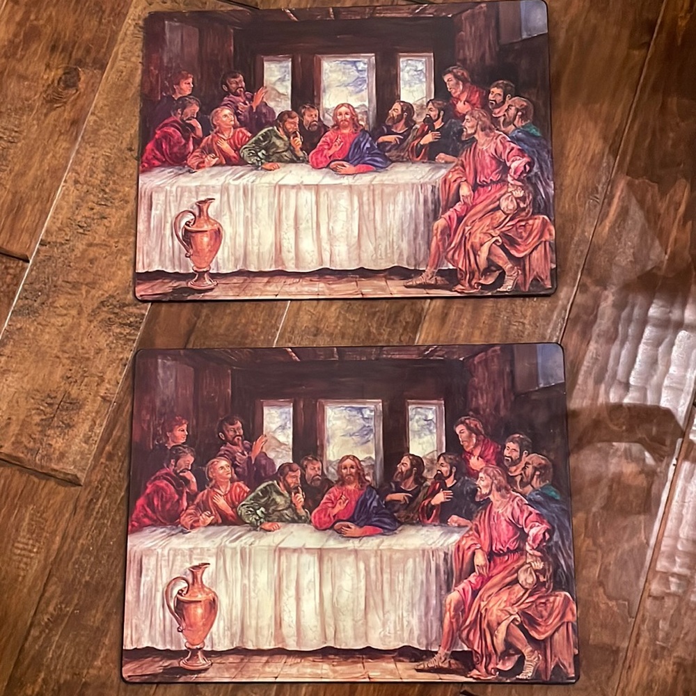 The Last Supper place mat set of 2 - Picture 2 of 7
